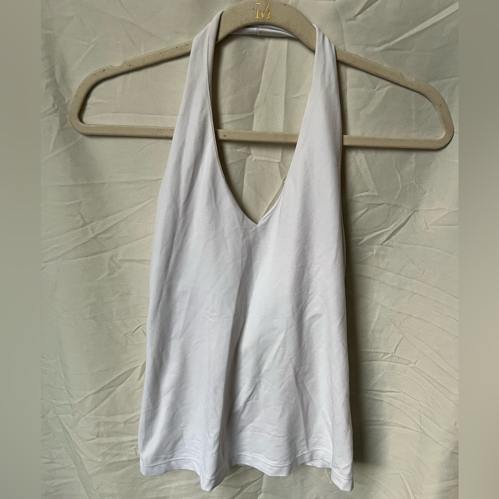 Vintage 90s white halter top